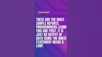 what are classical reports in SAP ABAP? #abap #sapabap #abapinterviewquestions