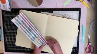 Collaboration with Martha Manigross loaded Altered File Folder. Part 1.