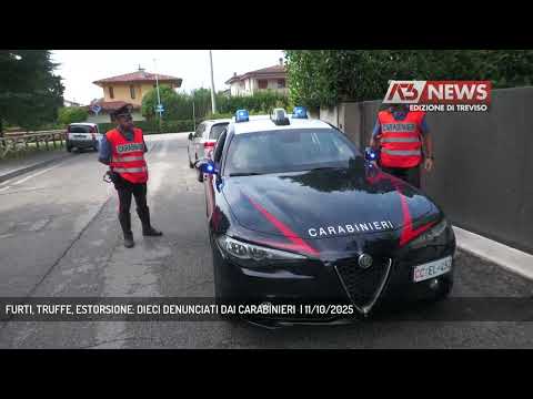 FURTI, TRUFFE, ESTORSIONE: DIECI DENUNCIATI DAI CARABINIERI  | 11/10/2025