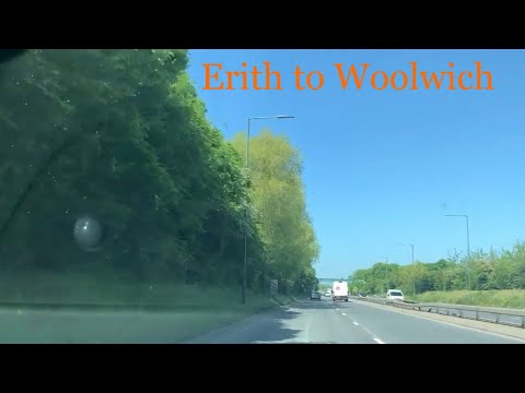 Erith to Woolwich by Car on a Sunny Day