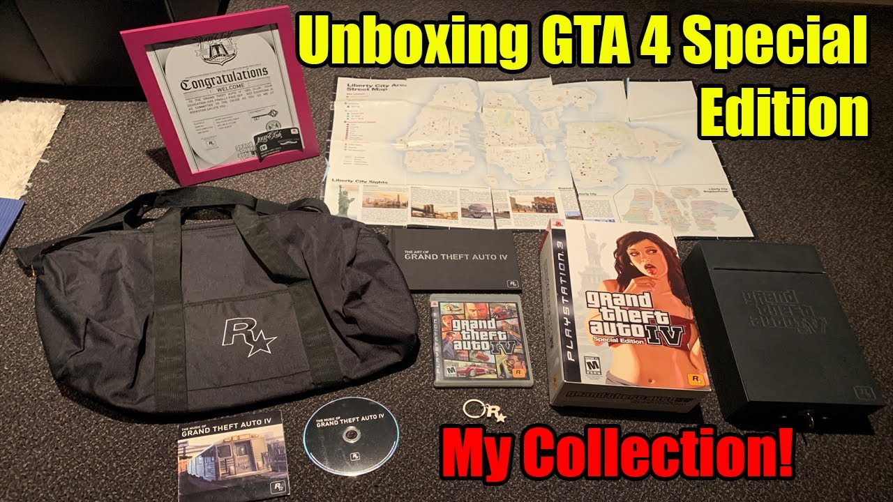 Grand Theft Auto IV Special Edition Unboxing GTA 4 