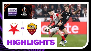 Slavia Prague v Roma | Europa League 23/24 | Match Highlights