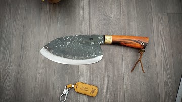 dao cá ngừ đc rèn thủ công từ thép vòng bi. cán gỗ trắc quý hiếm.zl,0962393406