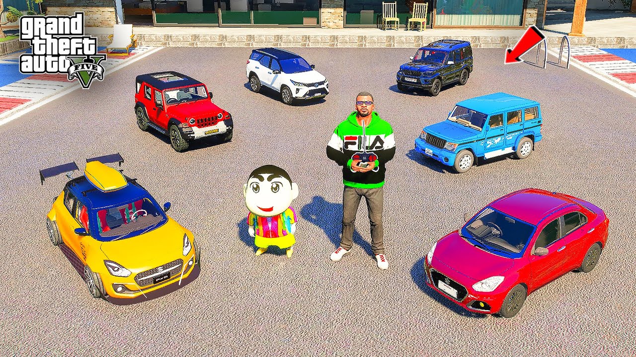 Franklin & Shinchan Collecting Mini RC Indian Cars in GTA 5