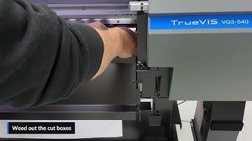 Performing the print & cut alignment on a Roland TrueVis printer