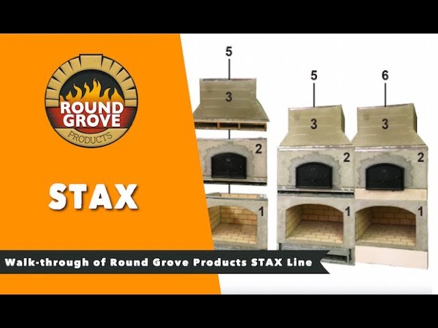 Round Grove Kiva Fireplace With Pizza Oven Combo