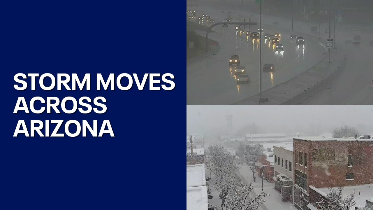 Storm brings rain and snow to parts of Arizona - YouTube
