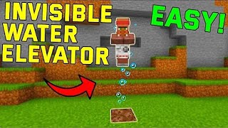 EASY Invisible Water Elevator Minecraft Bedrock 1.21+ (Bedrock/Ps4/Xbox/Mcpe)