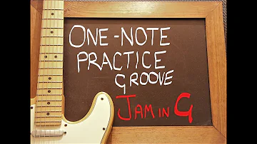 One Note Groove Guitar Practice Backing Track (with a difference) in G #practicetrack #solopractice