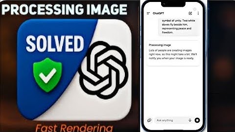 ChatGPT Processing Image Problem Solved ✅ | Ultra Fast AI Image Generation Trick!