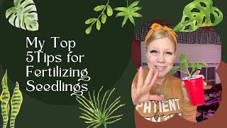 My Top 5 Tips for Fertilizing Seedlings
