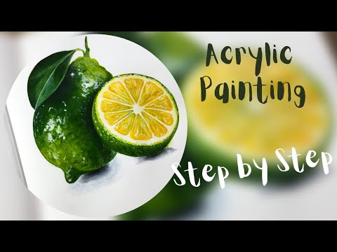 Paint LIKE a PRO with Lime Acrylic Painting!
