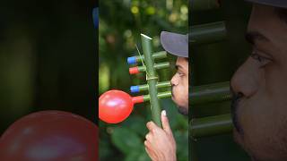 DIY Slingshots Using Four Colourful Balloons #bamboo #bamboocrafts