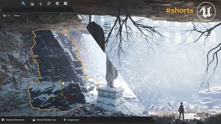 Building a Level in Unreal Engine 5! 🏔️ [UE5] #shorts