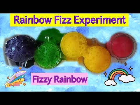 Rainbow Fizz Experiment | STEM | Easy Science Experiment For Kids |