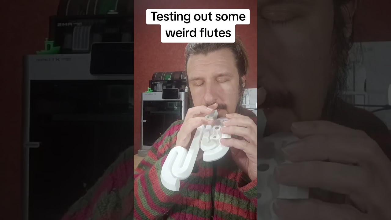 Some weird 3D printable drone flutes 