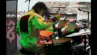 Joey Jordison Drumming (Backstage camera)