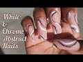 Soft Pink Abstract Chrome Swirls  Working on Myself | Using my Non-Dominant Hand |