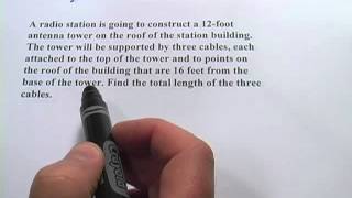 Word Problems with the Pythagorean Theorem