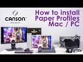 HOW TO: Download & Install 3rd Party Paper Profiles for Inkjet Printers on both Mac & Windows 10