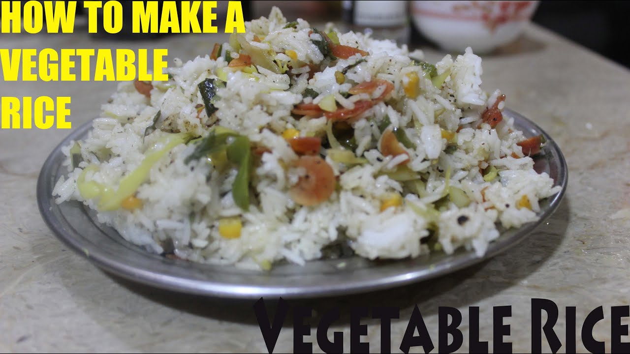 How To Make Vegetable Rice YouTube