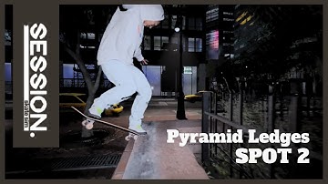 SESSION SKATE Sim | PYRAMID LEDGES Map SPOT #2 | RAW Footage