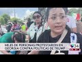Así se vivieron las protestas del "No Kings Day" en Atlanta