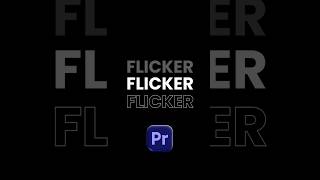 Flicker Text Effect in Adobe Premiere pro #videoediting