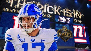 GIANTS SELECT LB JACK KELLY BYU IN RD 6 PICK 193 