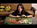 Yen thongba with singju and salad  manipuri mukbang