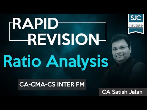 Rapid Revision | FM | Ratio Analysis | CA-CMA-CS Inter | Satish Jalan | SJC