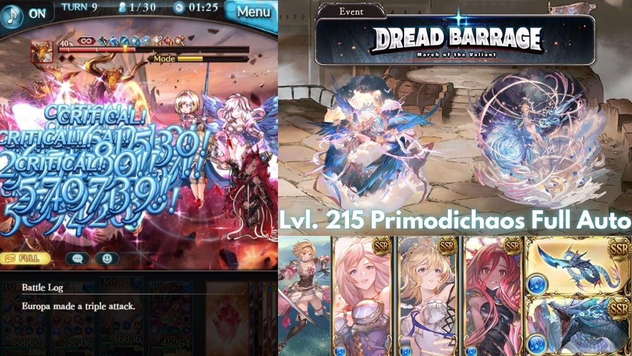 [GBF] | Dread Barrage Water Advantage Lvl. 215 Primodichaos Full Auto | [グラブル]