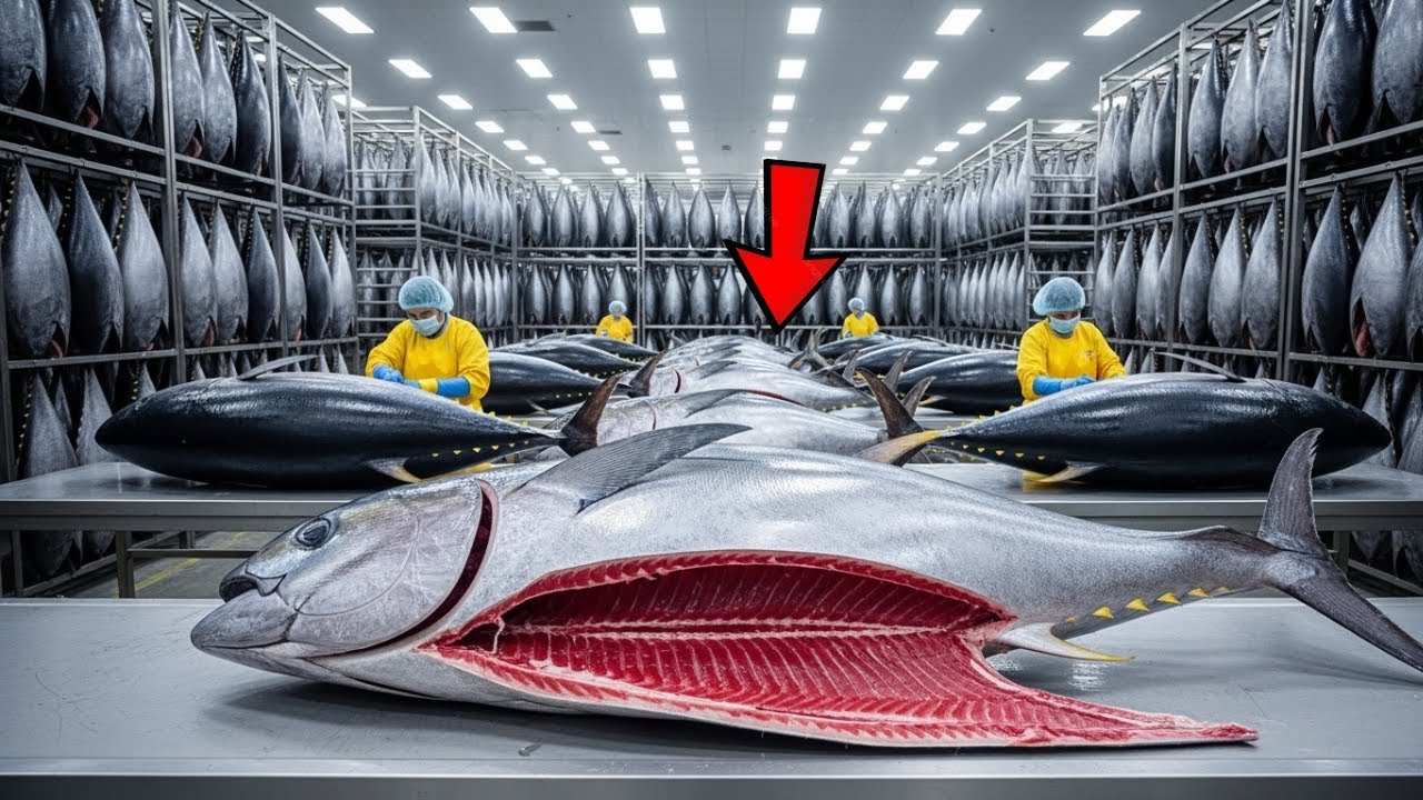 Inside the Giant Tuna Skin Processing Plant — How Marine Leather Becomes Premium (Full Process)