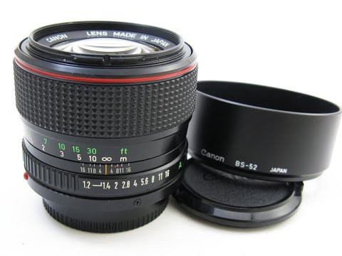 Canon NewFD 50mm/f1.2L - YouTube