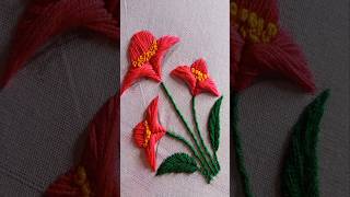 gorgeous flower hand embroidery/🌲🍁#shorts#shortsviral #embroiderypatterns