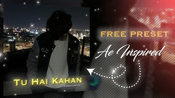 Tu Hai Kahan - Spotify UI edit 💕 | Alight motion Preset | Free XML | Ae Inspired
