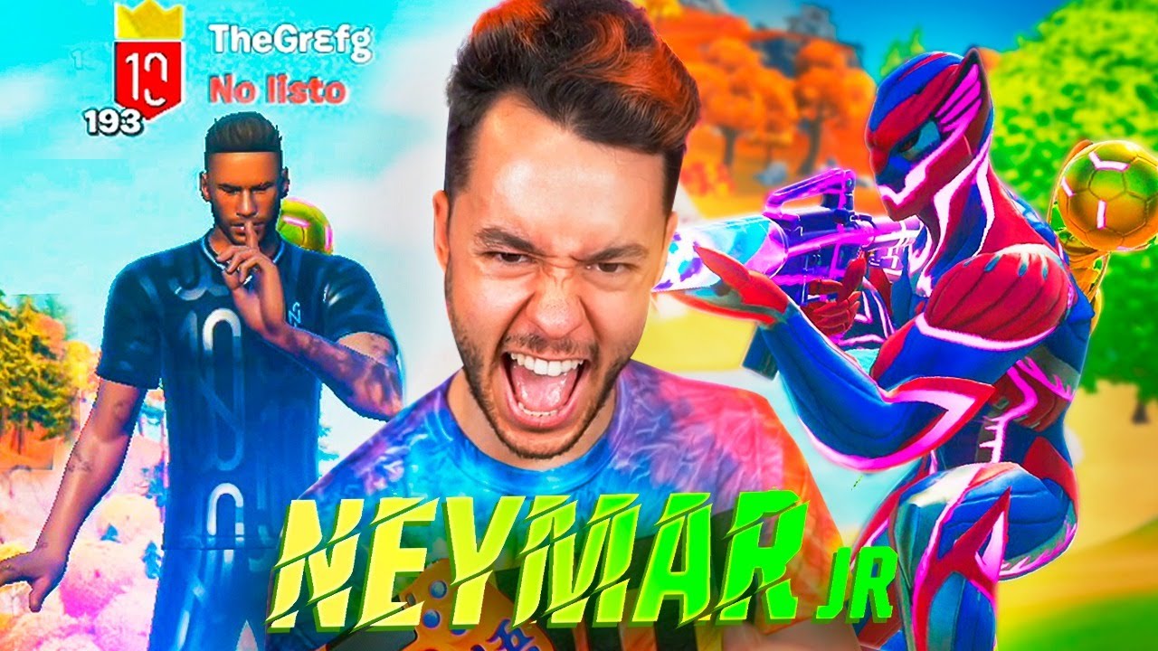 JUGANDO CON LA SKIN DE NEYMAR JR EN FORTNITE - TheGrefg