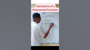 Derivative of a Polynomial Function #polynomials #derivatives #maths