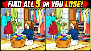 🏆 Can You Find 5/5 Differences | Challenge Your Friends