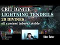 Crit Ignite Lightning Tendrils of Eccentricity Trickster [20 Divine Builds // Path of Exile 3.25]