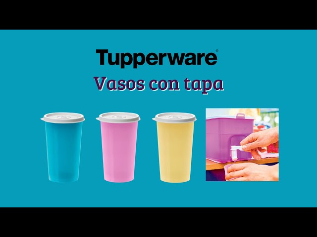 Set 2 Vasos con Tapa  Tupperware I Tupperware