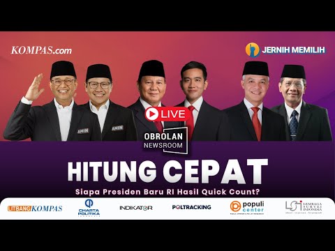 🔴 RANGKAIAN HASIL QUICK COUNT &amp; PERNYATAAN CAPRES CAWAPRES PILPRES 2024 | 14-02-2024