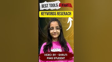 Best Free Keyword Research Tools to Boost Your SEO (2025)🔥(Video By - Shruti DIGIPIMS Student)