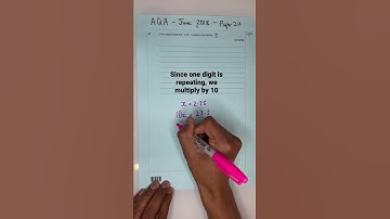 Hard Recurring Decimals into Fractions #shorts #recurringdecimals #mathinar