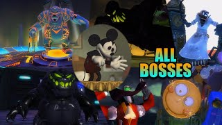 All Bosses (Paint & Thinner) | Epic Mickey (Wii)