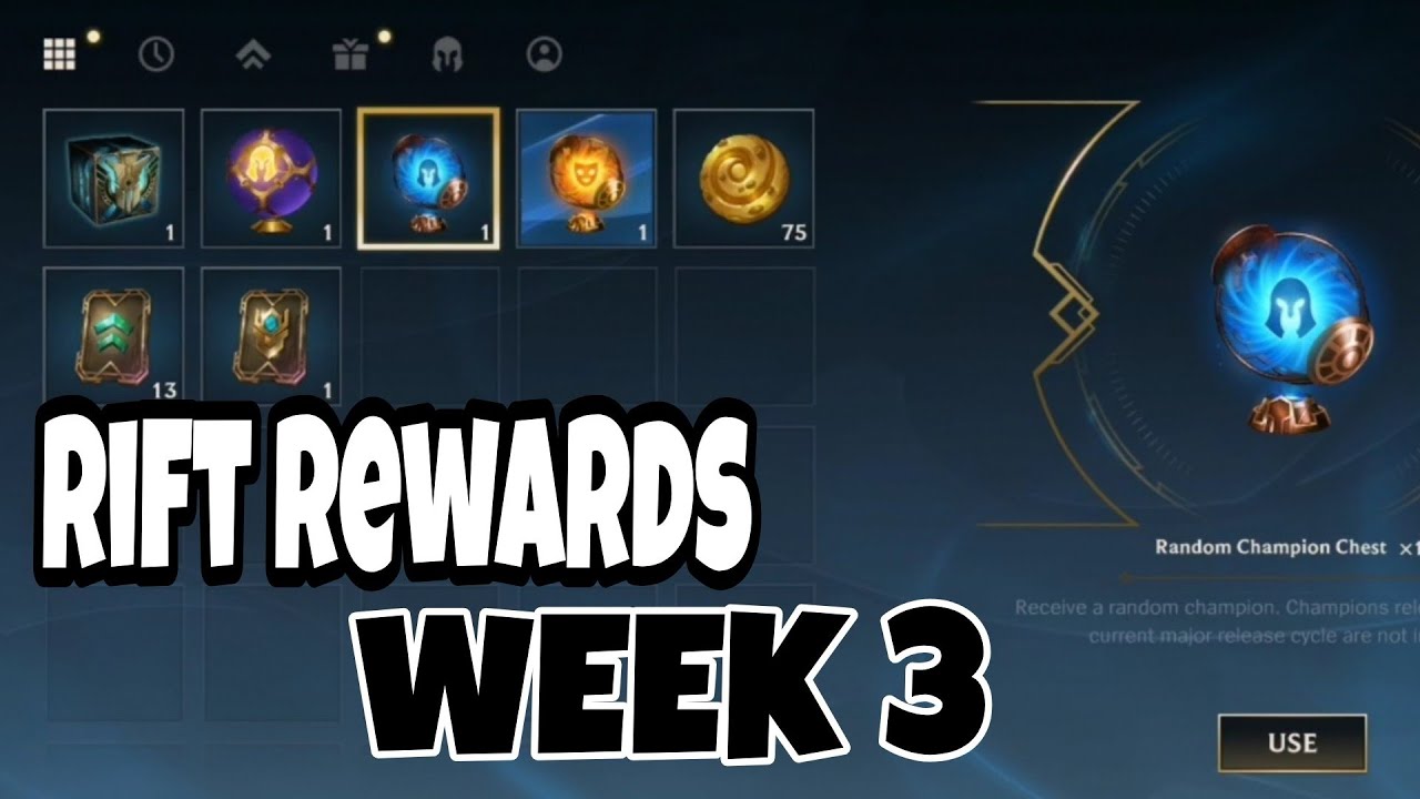 Open Random Champions & Skin Chest Rift Rewards 3 [ League of Wild Rift ] -