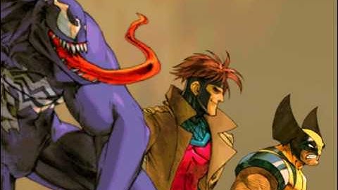 Marvel vs Capcom 2 Venom, Adamantium Wolverine, & Gambit (2/2)