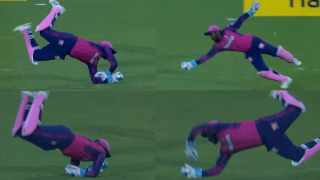 Sanju samson take amazing catch today match | DC vs R IPL 2023