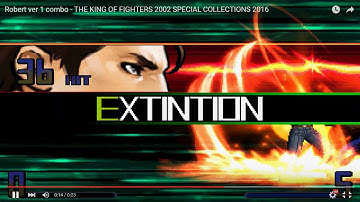 Robert ver 1 combo - THE KING OF FIGHTERS 2002 SPECIAL COLLECTIONS 2016