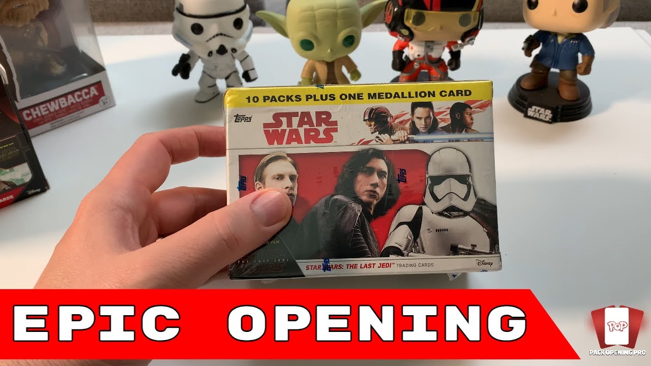 Opening Topps Star Wars The Last Jedi Trading Cards - Blaster Box